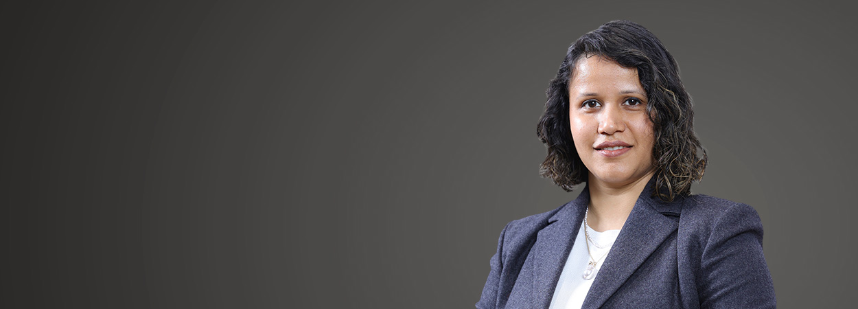 Portrait of Purvi Dabbiru, Partner at JSA Advocates & Solicitors, Banking & Finance and Project Finance expert