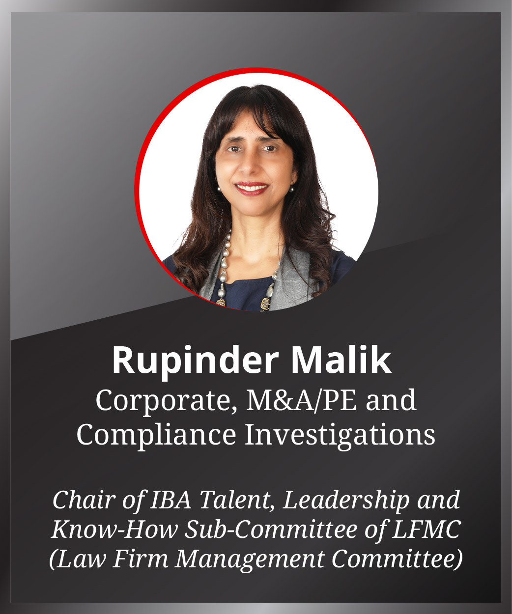 Rupinder Malik | Partner Headshot of Rupinder Malik, Partner at JSA